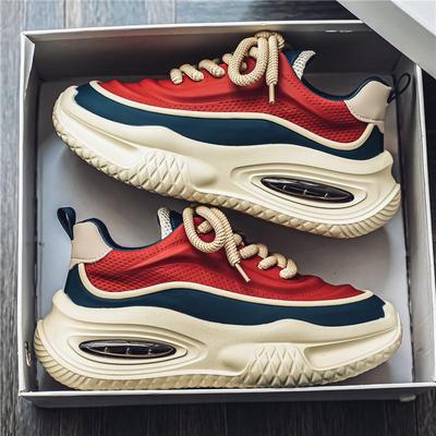 Scarpe Casual da Uomo in Pelle con Suola Spessa di Lusso