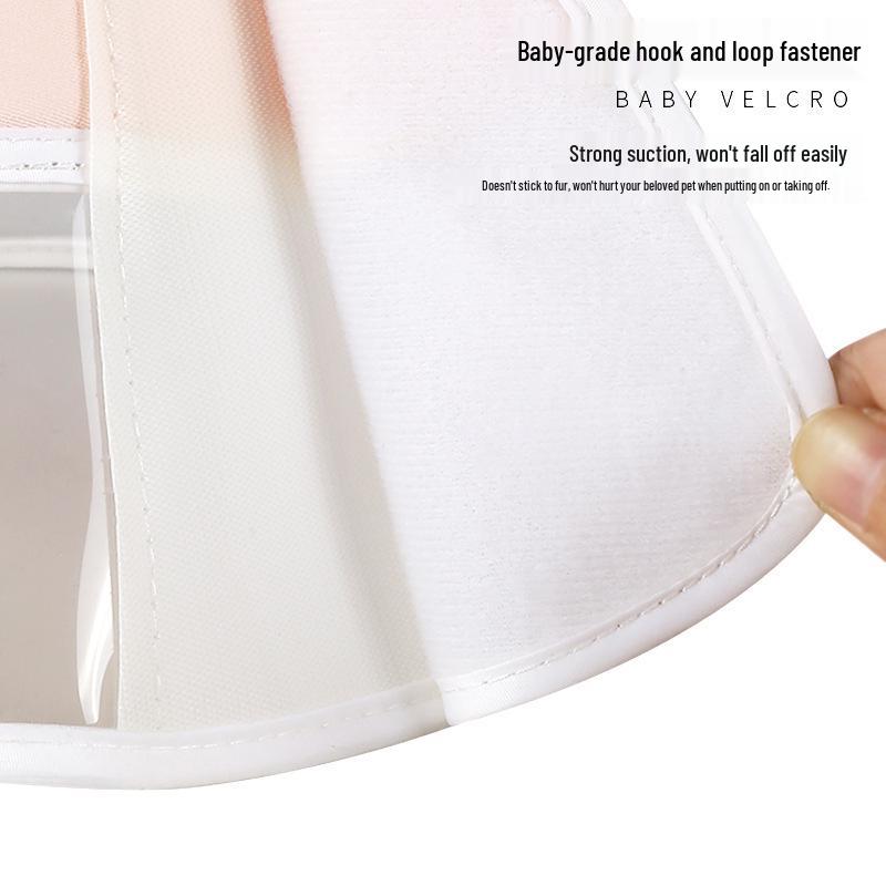 Coleira Macia Transparente de PVC Emendado Anti-Mordida para Gatos e Cães