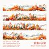 1pcs/1lot Decorative Adhesive Tapes Mountains, Rivers Scrapbooking DIY Scrapbooking Stickers