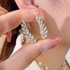 Trendy brand micro-trimmed wheat earrings for women, niche everyday pairing, elegant earrings, fashionable, elegant, and trendy