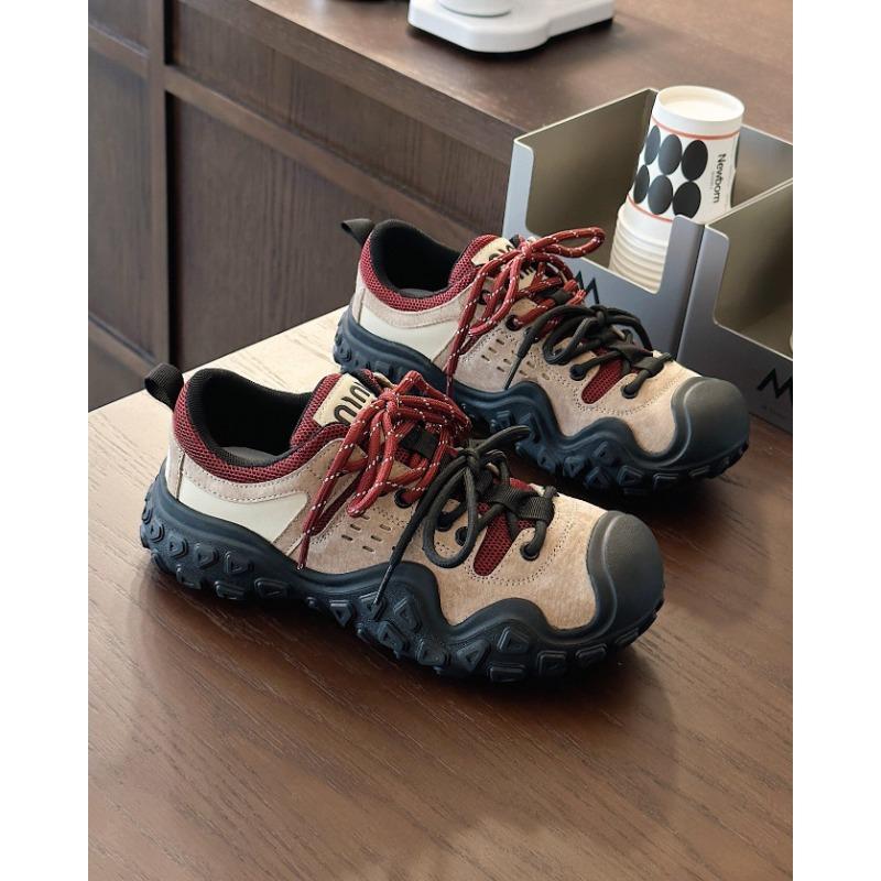 Autumn New Anti-collision Hiking Shoes Hiking Casual Shoes Women's Platform Heightening Sports Outdoor Ugly Cute Dad Shoes