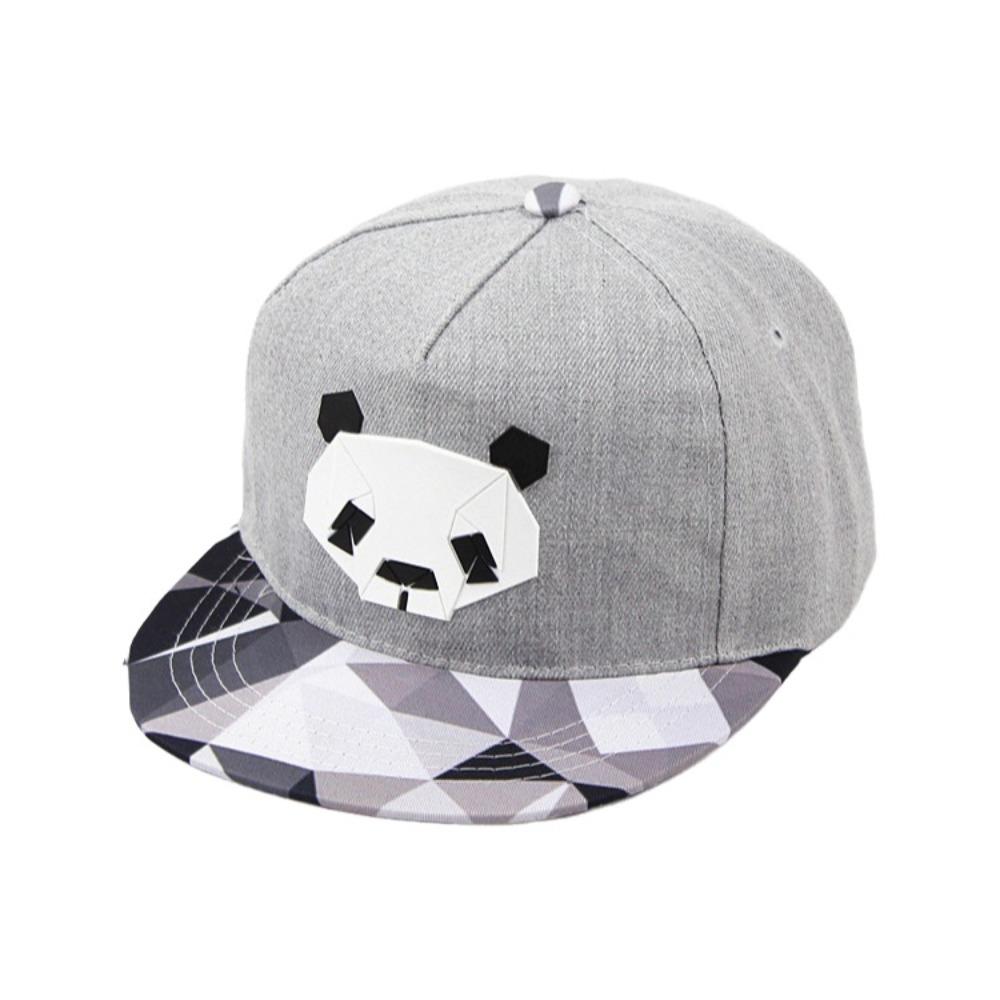 

Funny Black Grey Outdoor Baseball Cap Visor Panda Style Peaked Cap Adjustable Sport Trucker Hat Cosplay серый