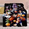 Dragon Ball Anime Flannel Blanket - Soft Warm Perfect for Sofa, Bedding Camping Travel Office Home Decor -QJY