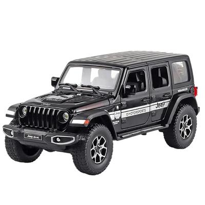 Maßstab 1/22 Jeep Wrangler Off-Road SUV Legierungsmodellauto Diecast Maßstab Metallfahrzeugmodell Spielzeug Simulation Sound & Licht Kinderspielzeug Geschenk