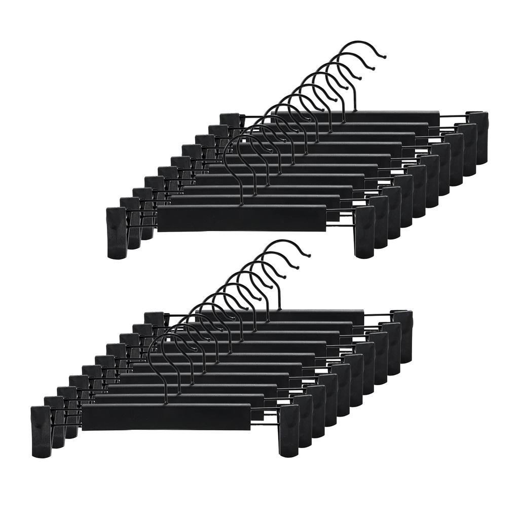 Pants Hangers with Adjustable Non-Slip Clips Anti-Rust Hanging Hook for Trouser,Skirts,Jeans,Clothes Hangers