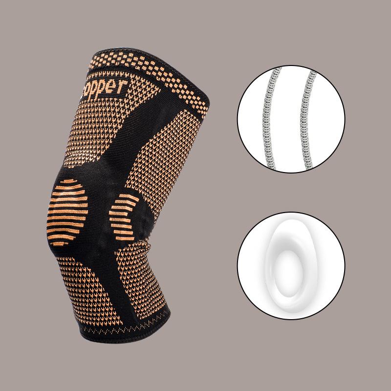 

Спортивный наколенник против столкновений с ионами меди и влагоотводящей вязкой для поддержки при баскетболе, футболе и альпинизме Small