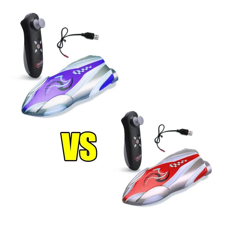 Mini Remote Controlled Boat Rc Stunt Boats 360 Degree Radio Remote Controlled Ship with Led Light Pool Water Toy Pool Toys Boys