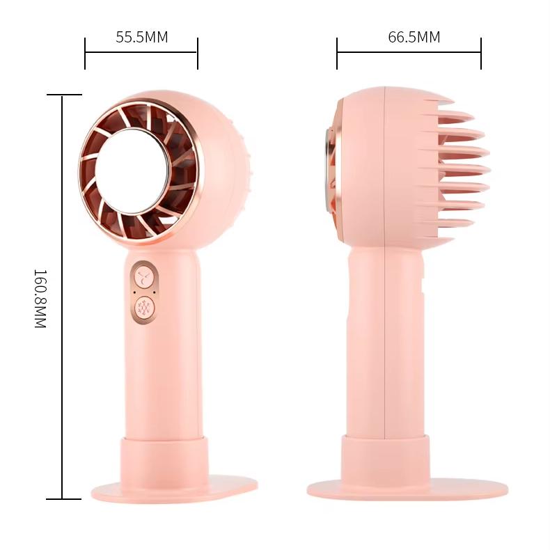 High Quality Three Gears Speed Ice Compress Fan With Portable Small Fan Lightweight Handheld Table Standing Mini Air Cooling Fan