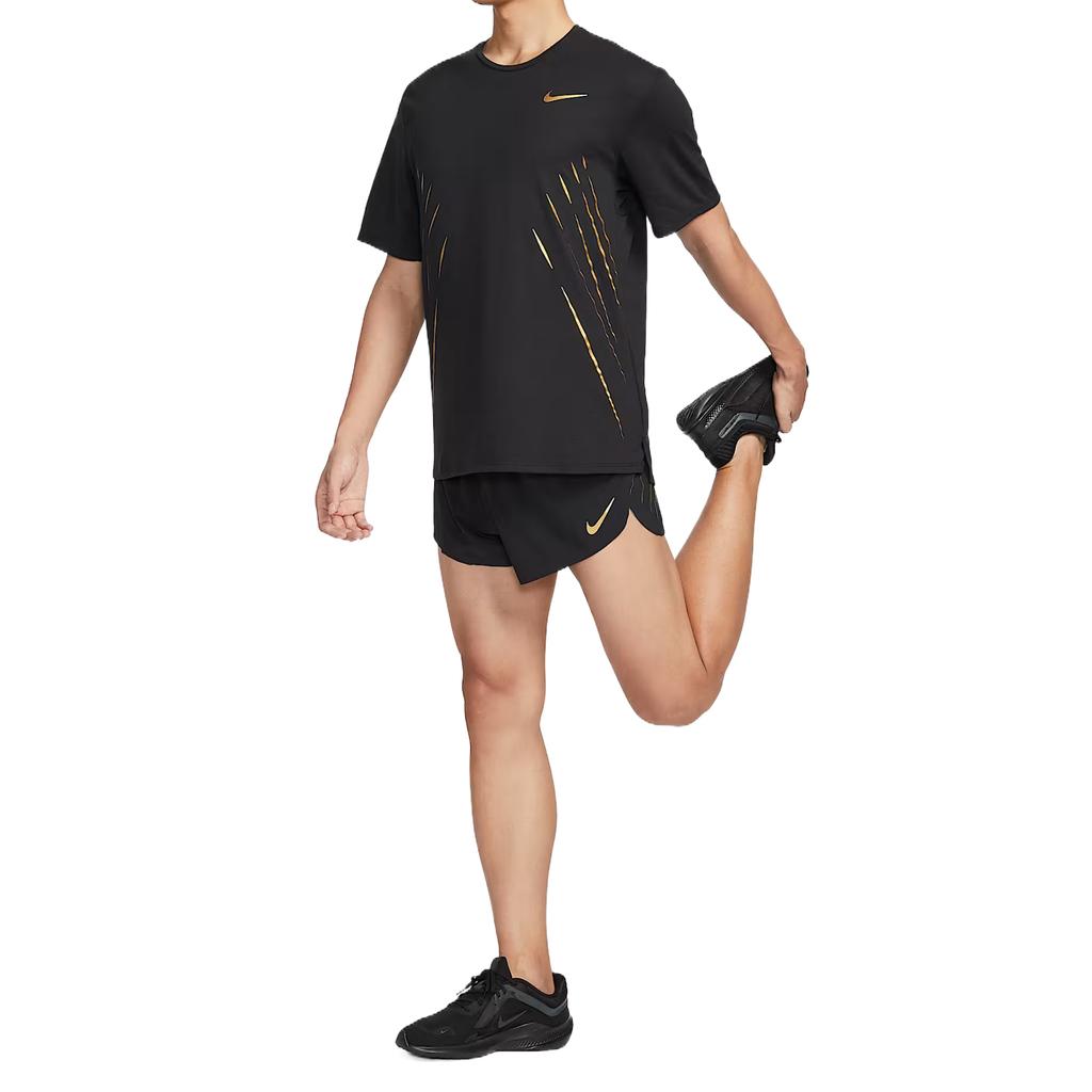 Nike Dri-Fit Bequem Modisch Vielseitig Kurzarm T-Shirt Herren Oberteile Schwarz HJ3535010