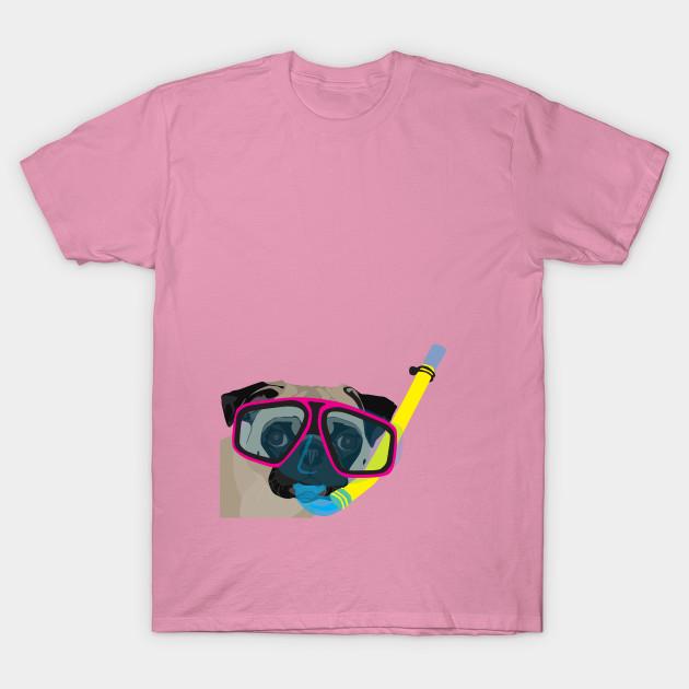 T Shirt Women Snorkel Pug Snorkel Pug Does Whatever A Snorkel Pu Harajuku Print Kawaii Tshirt Summer Short Sleeve Female T-Shirt Top Tee