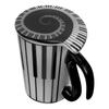 Cartoon Piano Key Mug Ceramic Coffee Cup for Hot Cold Drinks Smooth Rim Anti Scalding Handle Home Kitchen Dining Mug