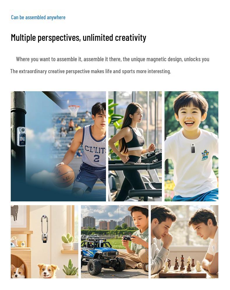 S70 Pet WiFi Thumb Action Camera: HD First-Person View, Ultra-Long Battery Life, Pocket-Sized DV