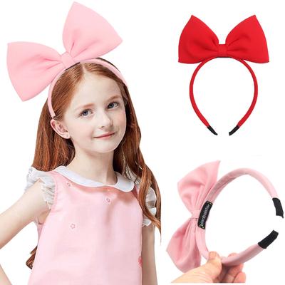 Klassisches Rot 6" Große Pailletten Schleife Haarband Mädchen Geburtstag Festival Stirnband Kinder Party Cosplay DIY Haaraccessoires Femme
