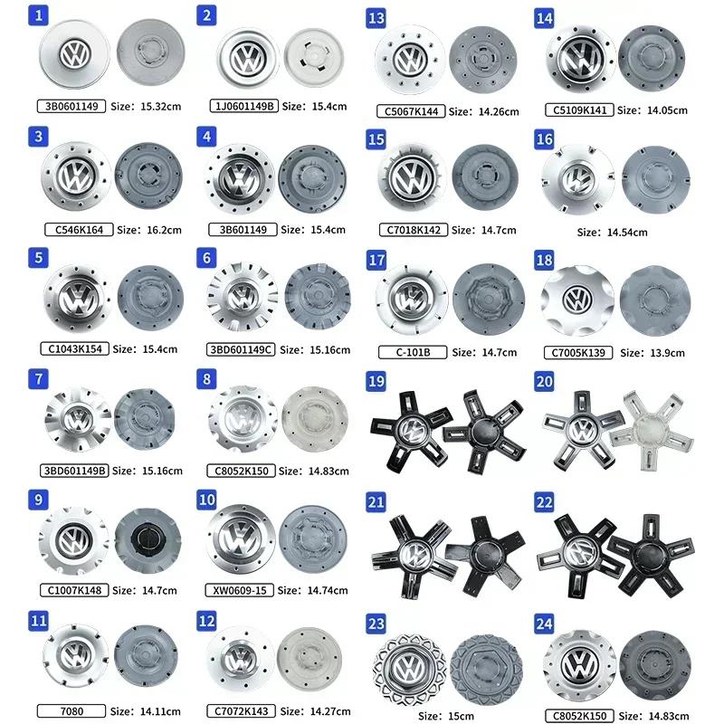 New 4pcs Car Logo Wheel Center Cap Hub Covers Badge for Volkswagen VW 3B0601149 1J0601149B C546K164 3B601149 C1043K154 3BD6