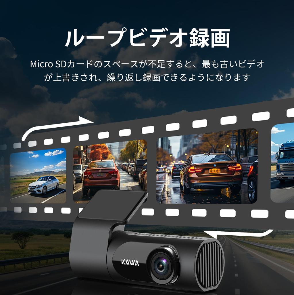 KAWA Dash 2K Smartphone 4 Powerful Night Voice Flexible Smartphone Parking Motion Continuous Emergency Impact Nationwide LED Traffic Light Easy iOS