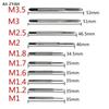 10pcs Mini M1 To M3.5 Machine Hand Tap Thread Wire Tapping Threading Taps For Machining Nuts Or Other Common Thread