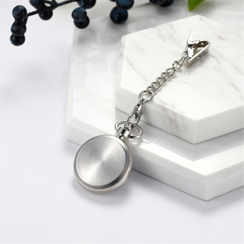 Lancardo Nurse Watch, Short Chain Analog Pocket Watch with Clip, Amazon Keychain, Waterproof Nurse Watch with Pulse Rate Tracker, Men's and Women's Po