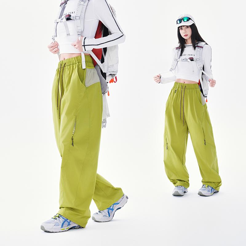 Women's Pants, American Straight Leg Work Pants, Loose Paratrooper Pants, Hong Kong Style Functional Casual Pants