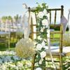 1/5pc Silk Rose Artificial Vine Hanging Flowers Wall Christmas Rattan Plant Leaves Garland Outdoor Wedding Home Table Decoration