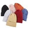 New Hat Women's Winter Korean Style New Candy Color Light Board Woolen Hat To Keep Warm and Ear Protecting Vertical Striped Knitted Hat Trendy