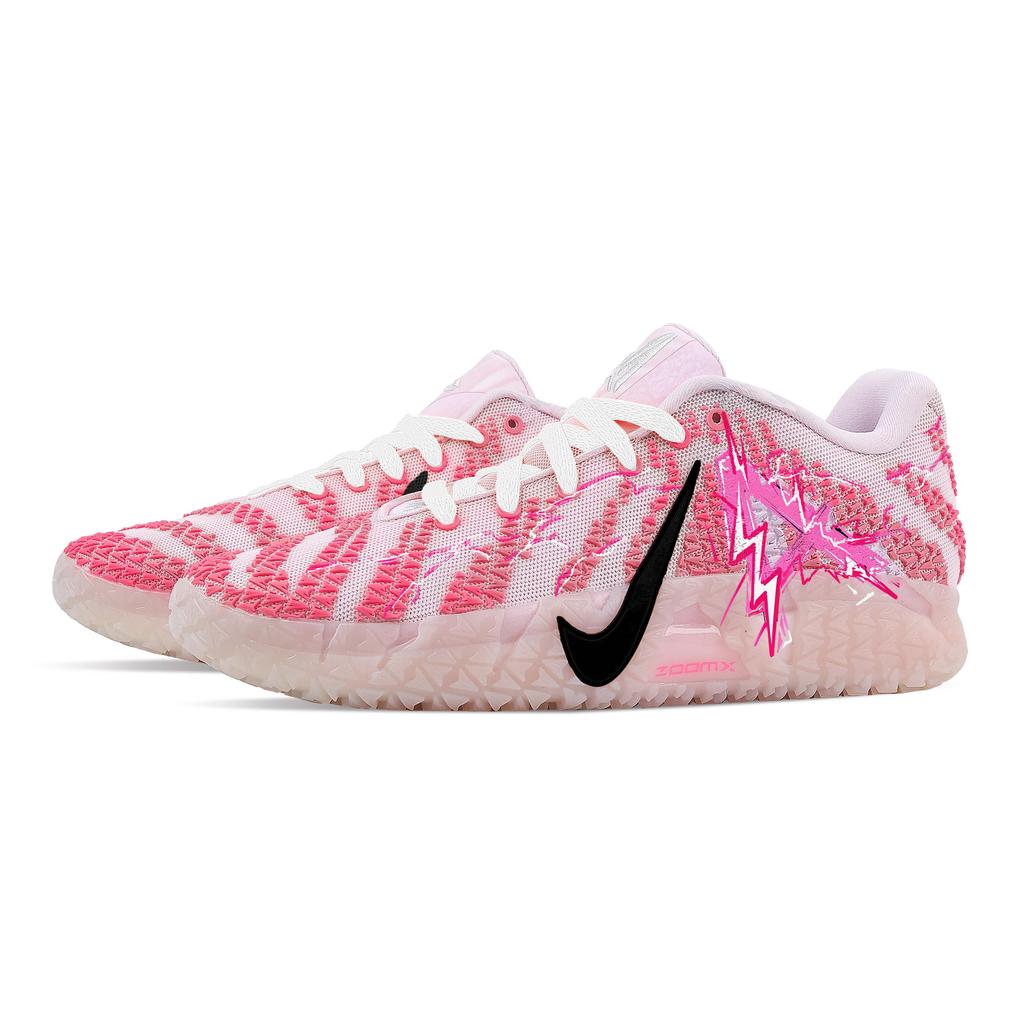 Nike Ja Morant 3 Lightning Rainbow, Heart Box Rebound Grip Low Top Basketball Shoes Men's Pink HF2794-601(Team529--)