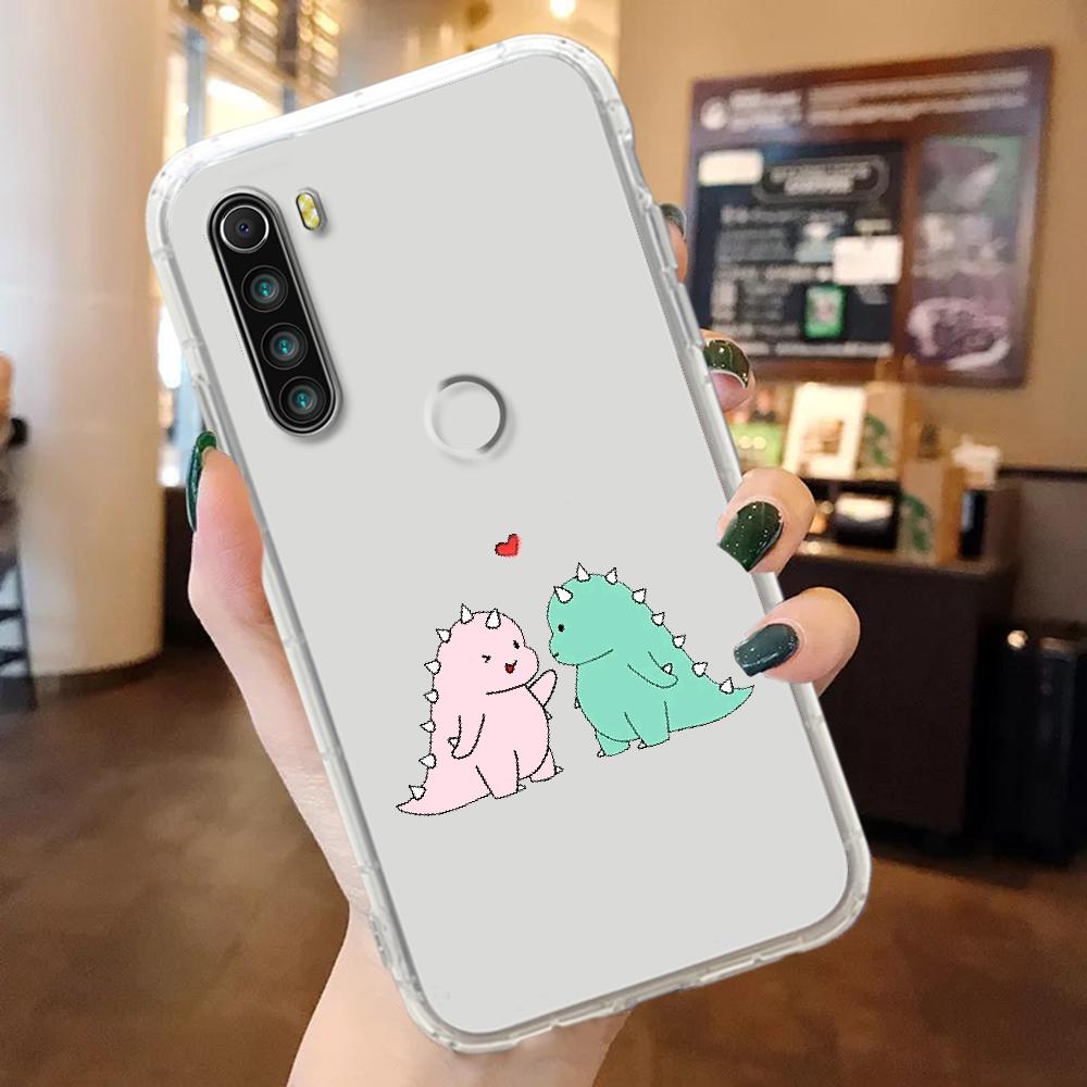 

Милый чехол для телефона с изображением динозавра для Xiaomi Redmi Note 7 7A 8 8T 9 9A 9S 10 K30 Pro Ультрапрозрачный мягкий модный бампер Redmi K30 Pro