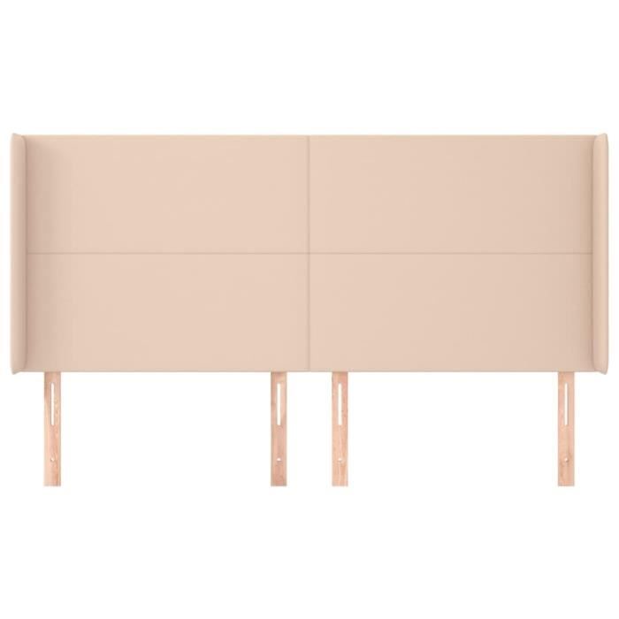 VidaXL Tête de lit avec oreilles Cappuccino 163x16x118-128 cm3119401