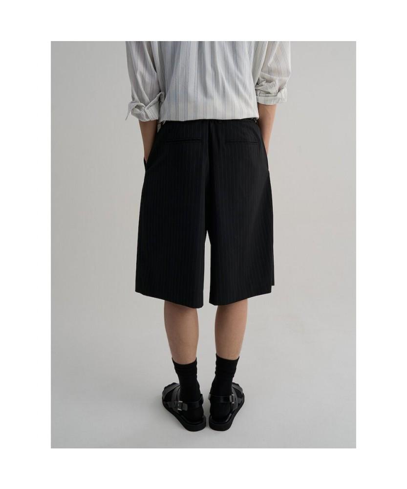 8SECONDS Wide Striped Shorts Black