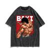 Unisex Anime Baki Haman Trička Harajuku Vintage Bavlněná Praná Top Pro Muže Hip Hop Streetwear Oversize Tričko