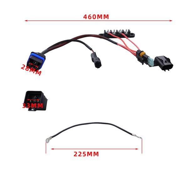 Black ABS Power Busbar Accessory Set for Honda Talon