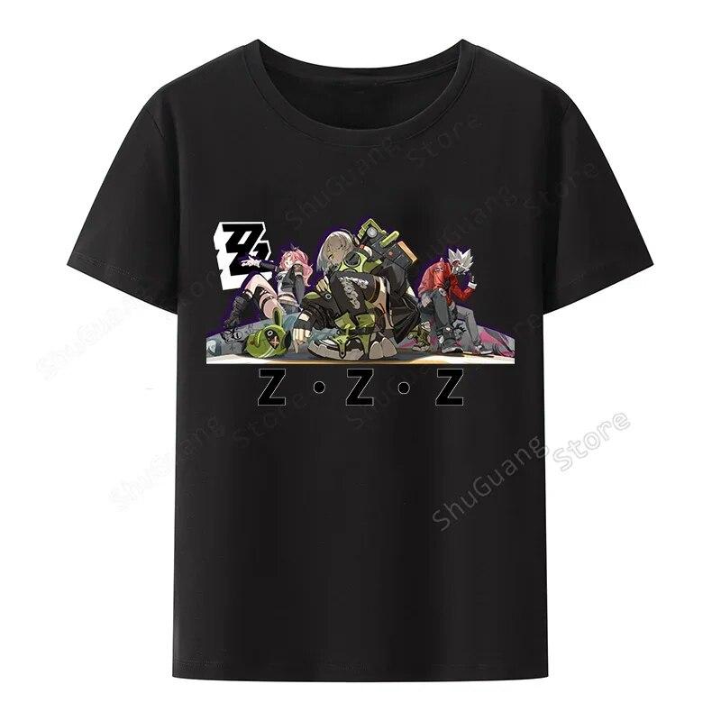 

Zenless Zone Zero Ptint Harajuku Футболки с ретро-графикой Одежда унисекс Футболка WoUnisex Летняя уличная одежда с короткими рукавами Футболки унисекс
