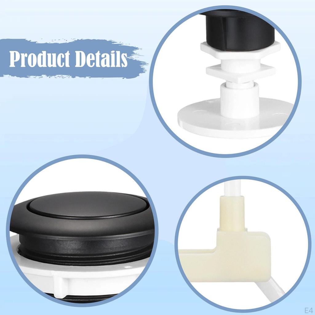 Toilet Flush Button Bathroom Accessories, Easy to Install, Water Tank for Bathroom,