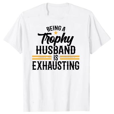 Ehemann zu sein ist anstrengend T-Shirts Fitness-T-Shirt Hochzeitstag Grafik für Ehemann Geschenke T-Shirt Männer