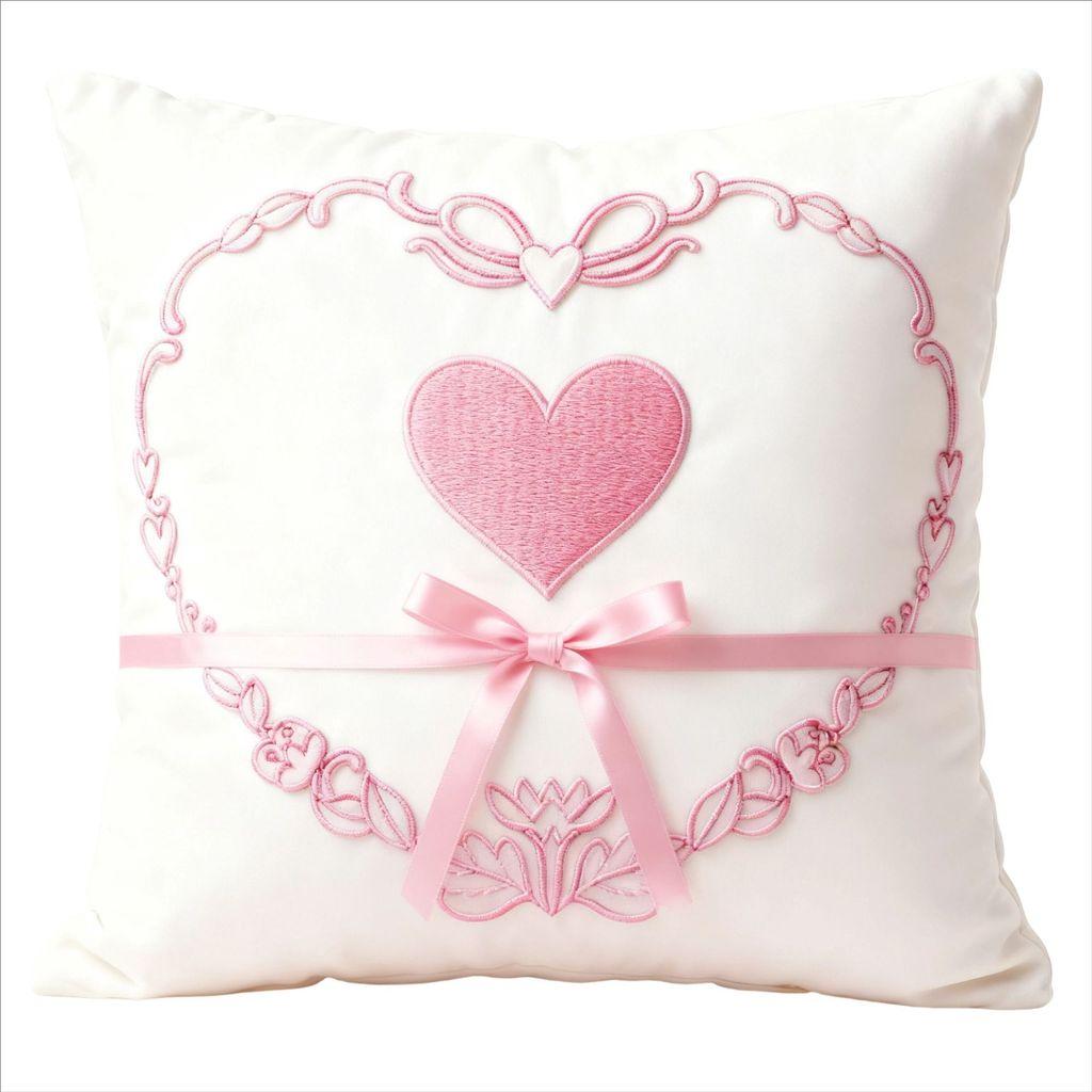 New Chinese Style Heart Decor Cushion Cover With Plush Material For Living Room Gift