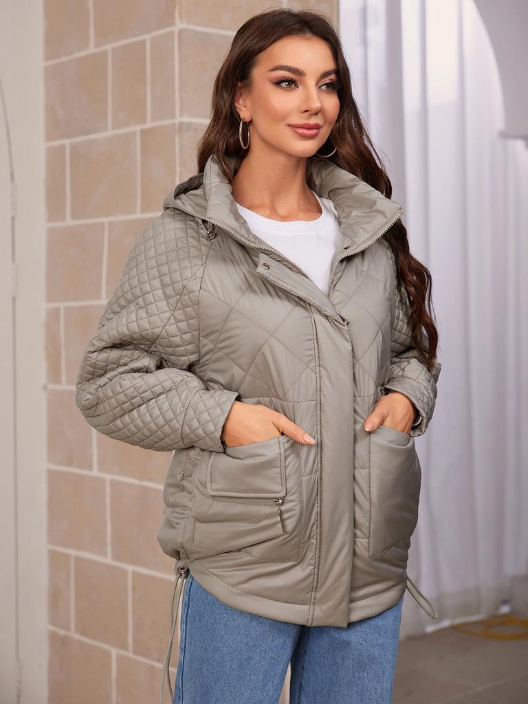 Cinemore Brand New Fashion Spring Down Jacket Autumn Women Coats Middle Length Parkas Woman Jackets Female Thin Cotton 80317