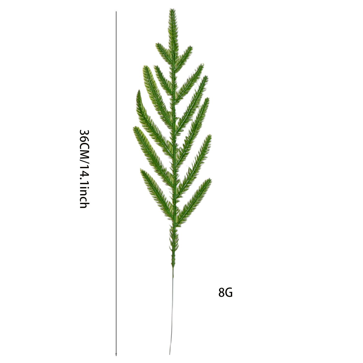 

Искусственная рождественская имитация ПЭ мягкая резина Норфолкская сосновая иголка лист одинарный ротанг праздничная атмосфера украшение композиция рождественская елка