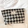 Leopard Print Cosmetic Bag Portable Travel Makeup Organizer Handbag