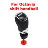 Car Accessories DSG Gear Shift Knob Head Handball Leather For SKODA Octavia Superb