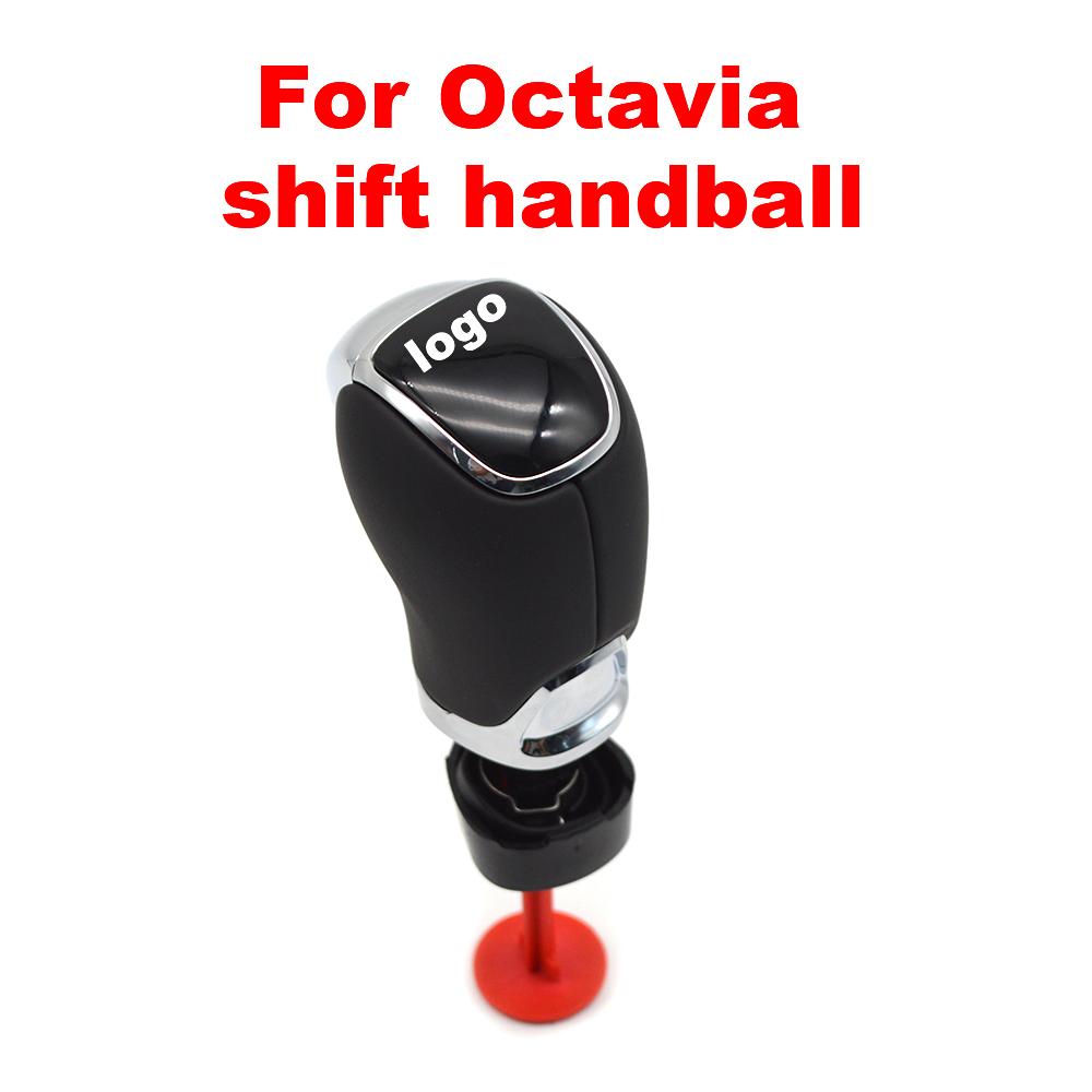 Car Accessories DSG Gear Shift Knob Head Handball Leather For SKODA Octavia Superb