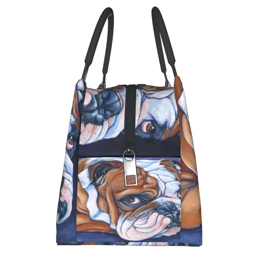 French Bulldog Frenchie Dog Lunch Bags Cooler Warm Insulated Lunch Box Picnic Camping Work Travel Bags