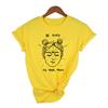 Be Kind To Your Mind Women Summer Funny T Shirts Graphic Tumblr Clothing Quotes Shirt Round