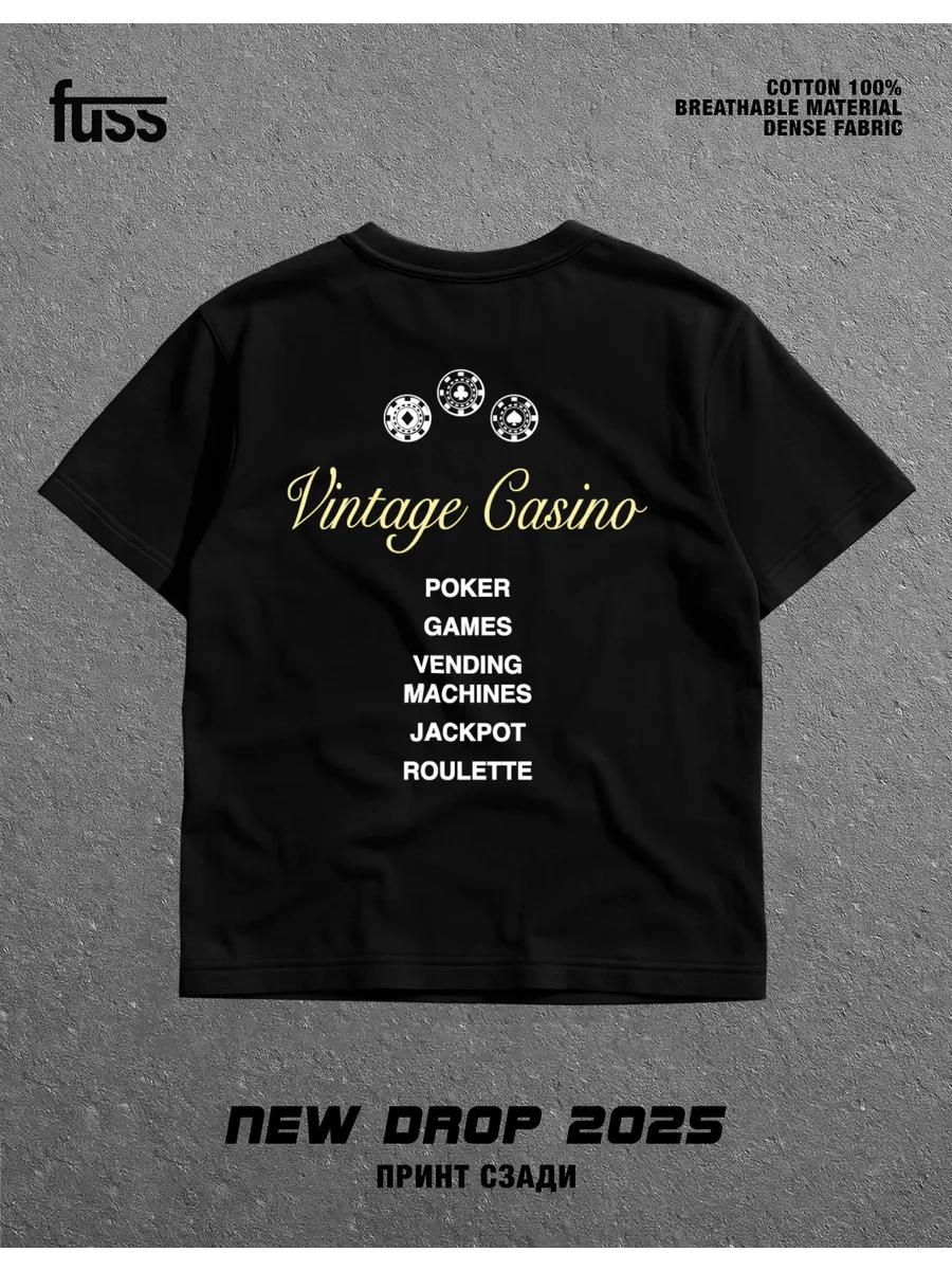 Casino print T-shirt L