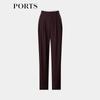 PORTS Women's Pleated Design Tapered Pants