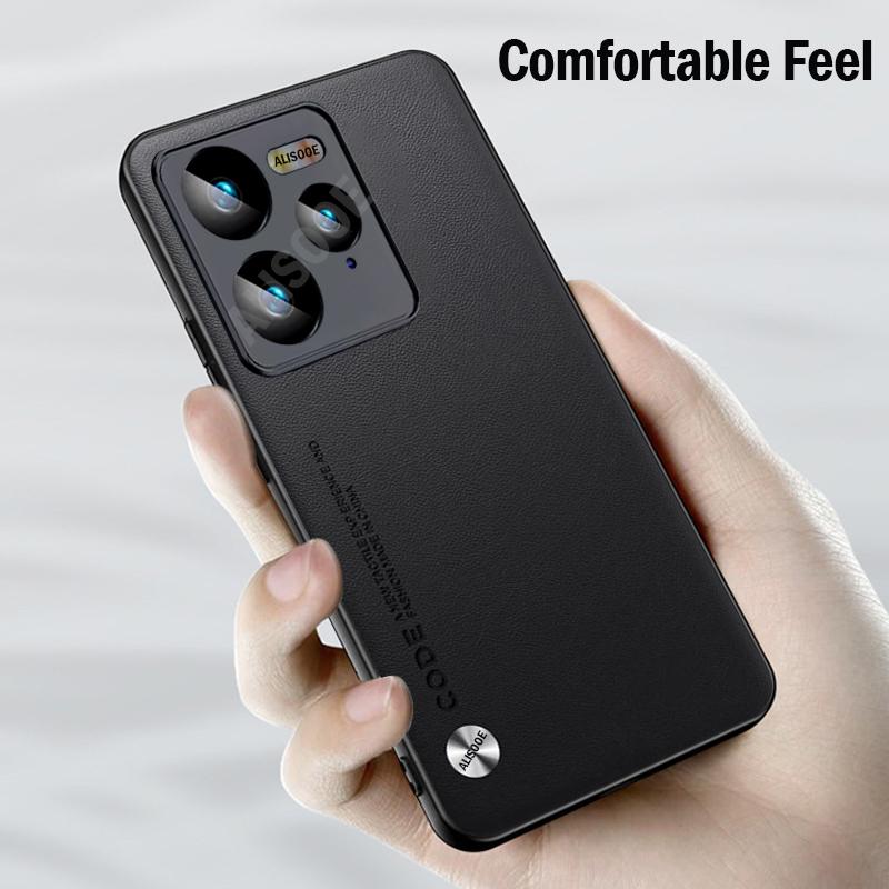 Shockproof Cover for Realme GT 7 Pro / GT 7 Case Luxury Fiber Texture PU-Leather Protection Phone Funda for Realme GT7 Pro Capa