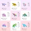 50 Blue Sea Turtle Stickers Cartoon Sea Turtle Graffiti Stickers Colorful Ocean Turtle Diy Scooter Stickers