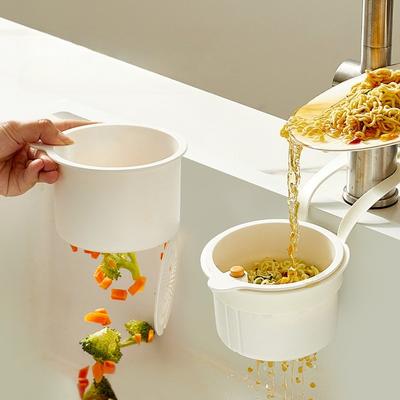 Hanging Sink Drainage Basket Kitchen Accessories Sink Separation Food Scraps Filter Basket Fruit Cleaning Filter Basket