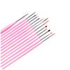 10 sztuk/zestaw Zestaw do zdobienia paznokci żelem Dotting Pen Manicure Art Brushes Tool