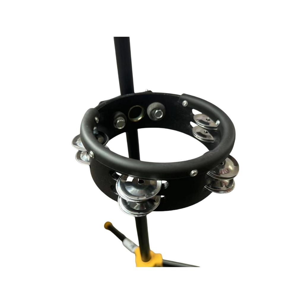6-Inch Jazz Drum Percussion Stand with Clamping Cymbal and Bell Extension