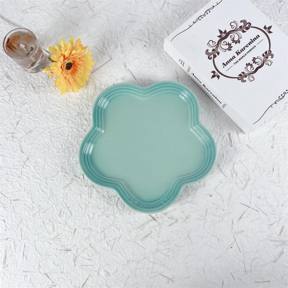 Piatto Piccolo in Ceramica Fiori di Pruno Multiuso 14cm Ciotole Rialzate per Animali Domestici Colore Solido Multicolore Ciotola per Cibo Gatti