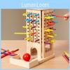 Nonelectric Wooden Stack Roll Game Toy For Kids Learning And Play Interactive